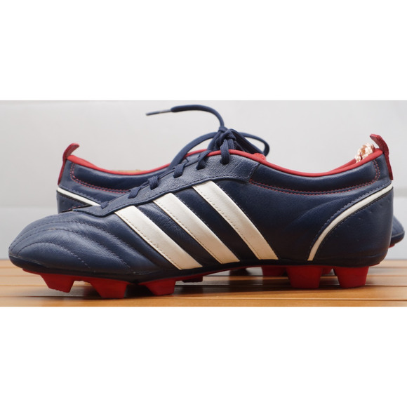 2008 adidas Telstar II TRX FG Navy Blue/Red/White Soccer Futbal Cleats Women 8.5 - Picture 7 of 11